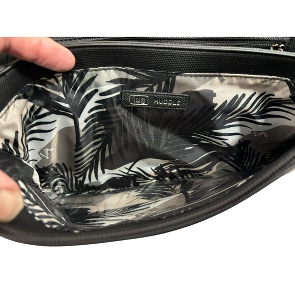 Lug Huddle Matte Luxe VL Shoulder Cross Body Bag Black Vegan Clutch - Picture 6 of 9